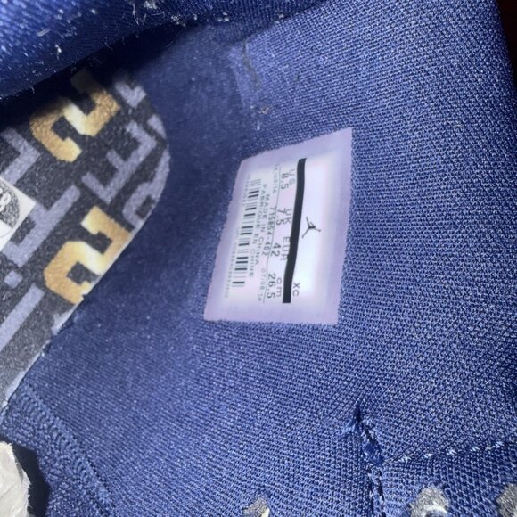 NIKE AIR JORDAN 1 RETRO HIGH JETER RE2PECT Navy Shoes 8.5 715854 402 Yankees - Picture 14 of 16